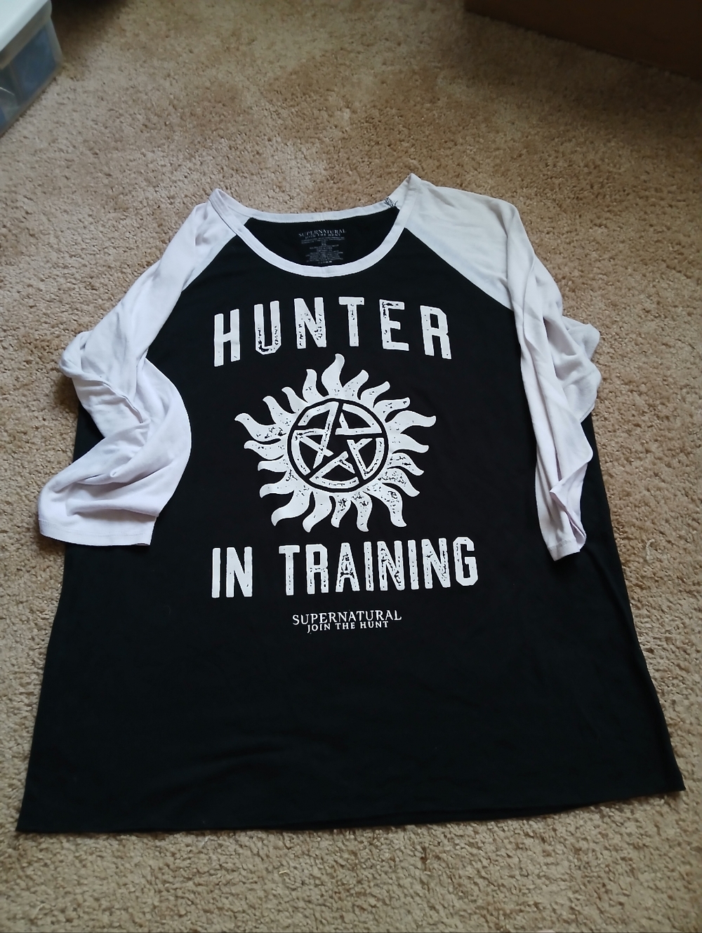 Supernatural Hunter In Training 3/4 Sleeves